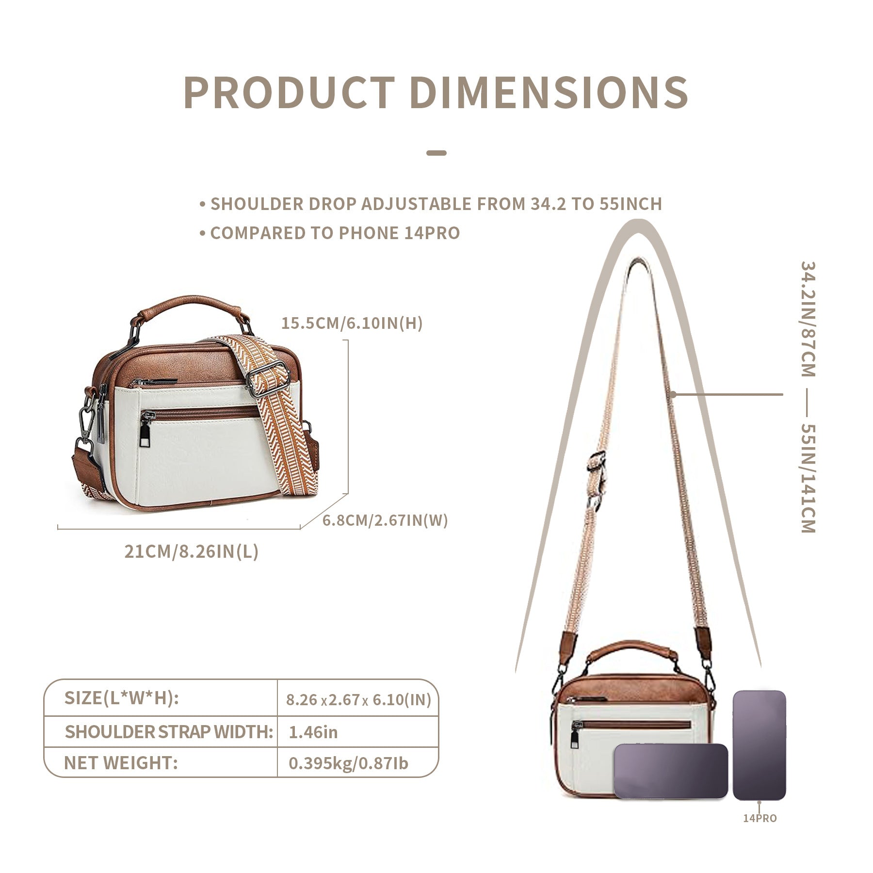 small crossbody square bag